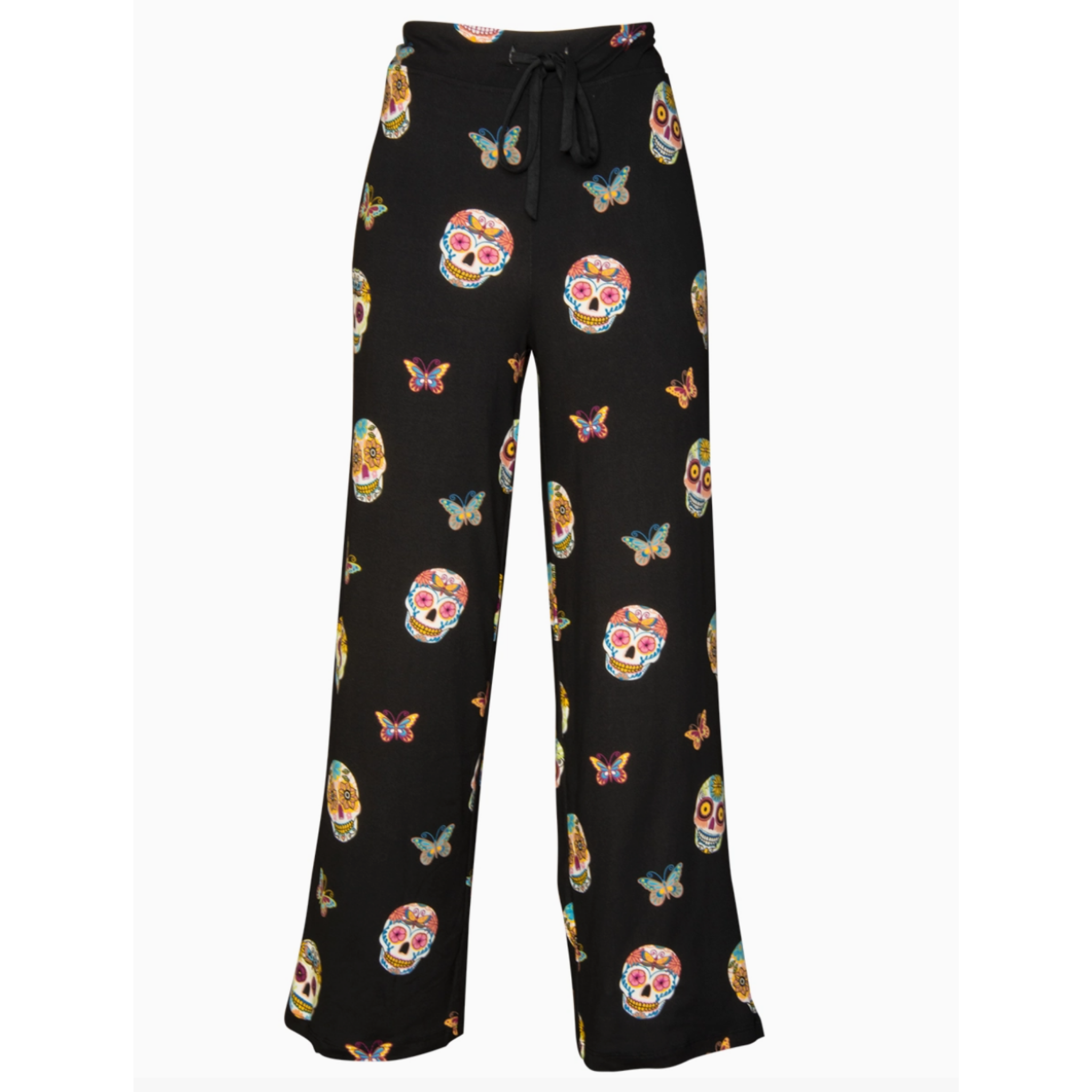 Amanda Blu Sugar Skull & Butterfly Pajama Pants
