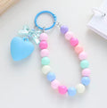 Beaded Heart Keychain & Phone Lanyard Bracelet