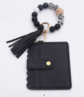 Beaded Wristlet Card Holder Keychain