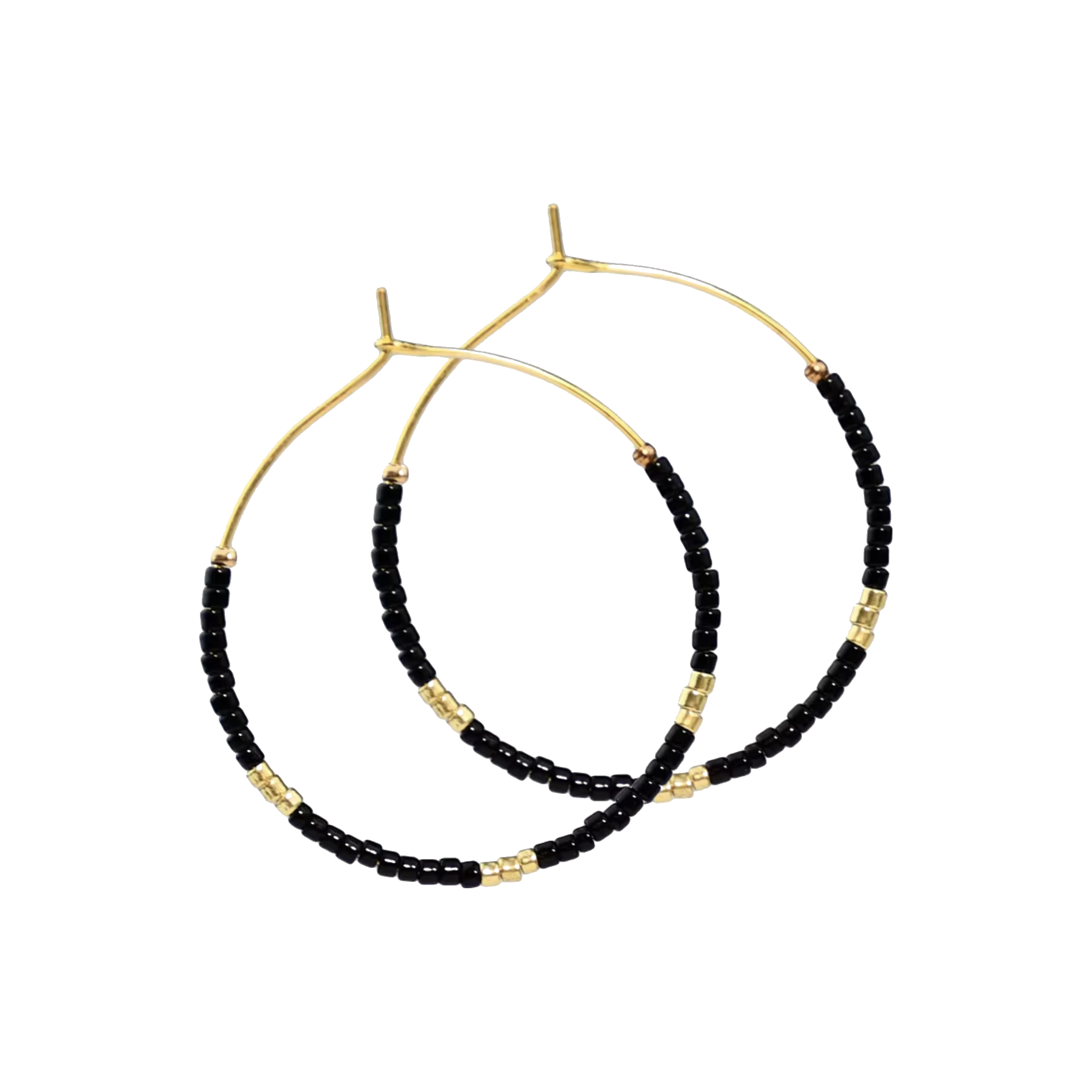 Beaded Hoop Earrings