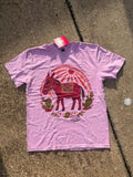 Bohemian Cowgirl Rhinestone Donkey Graphic Tee