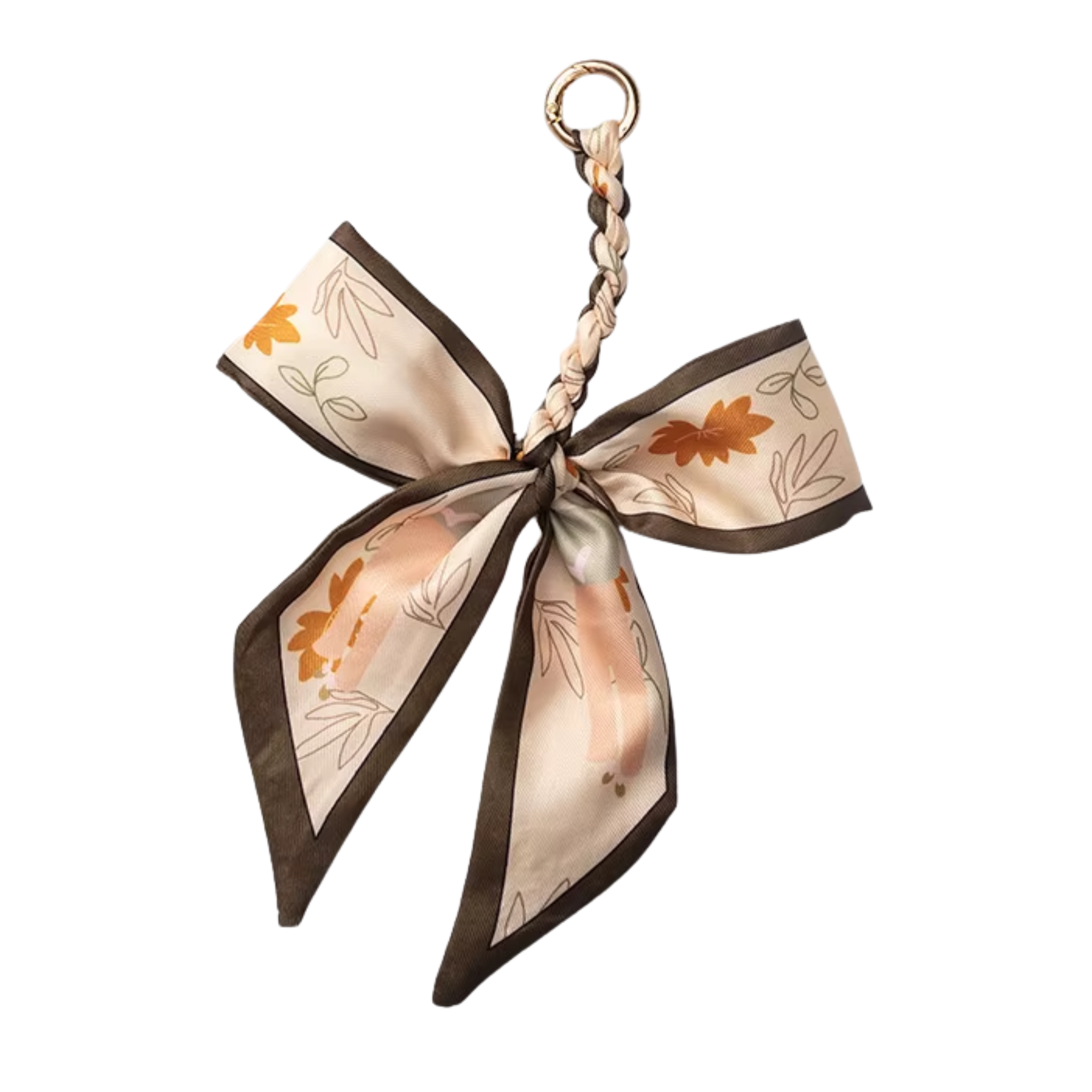 Braided Ribbon Bow Bag Charm