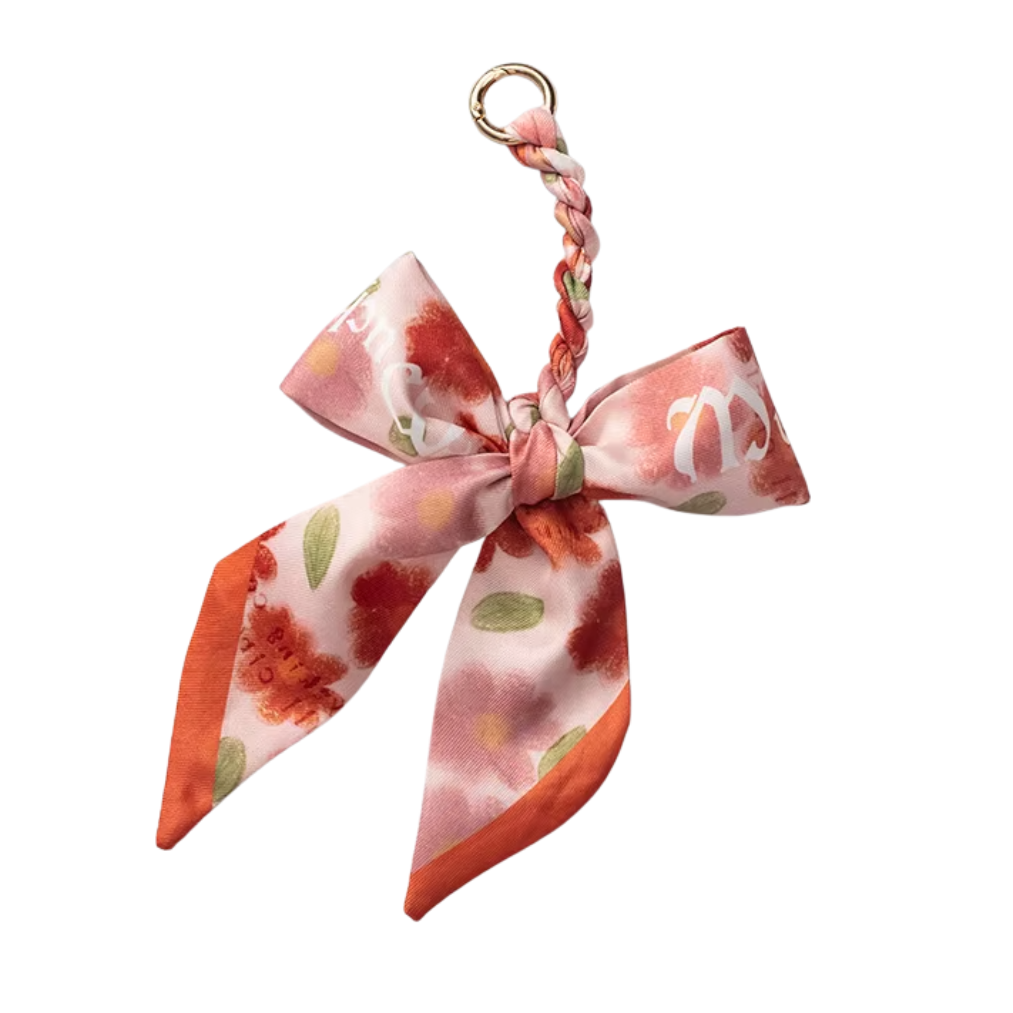 Braided Ribbon Bow Bag Charm