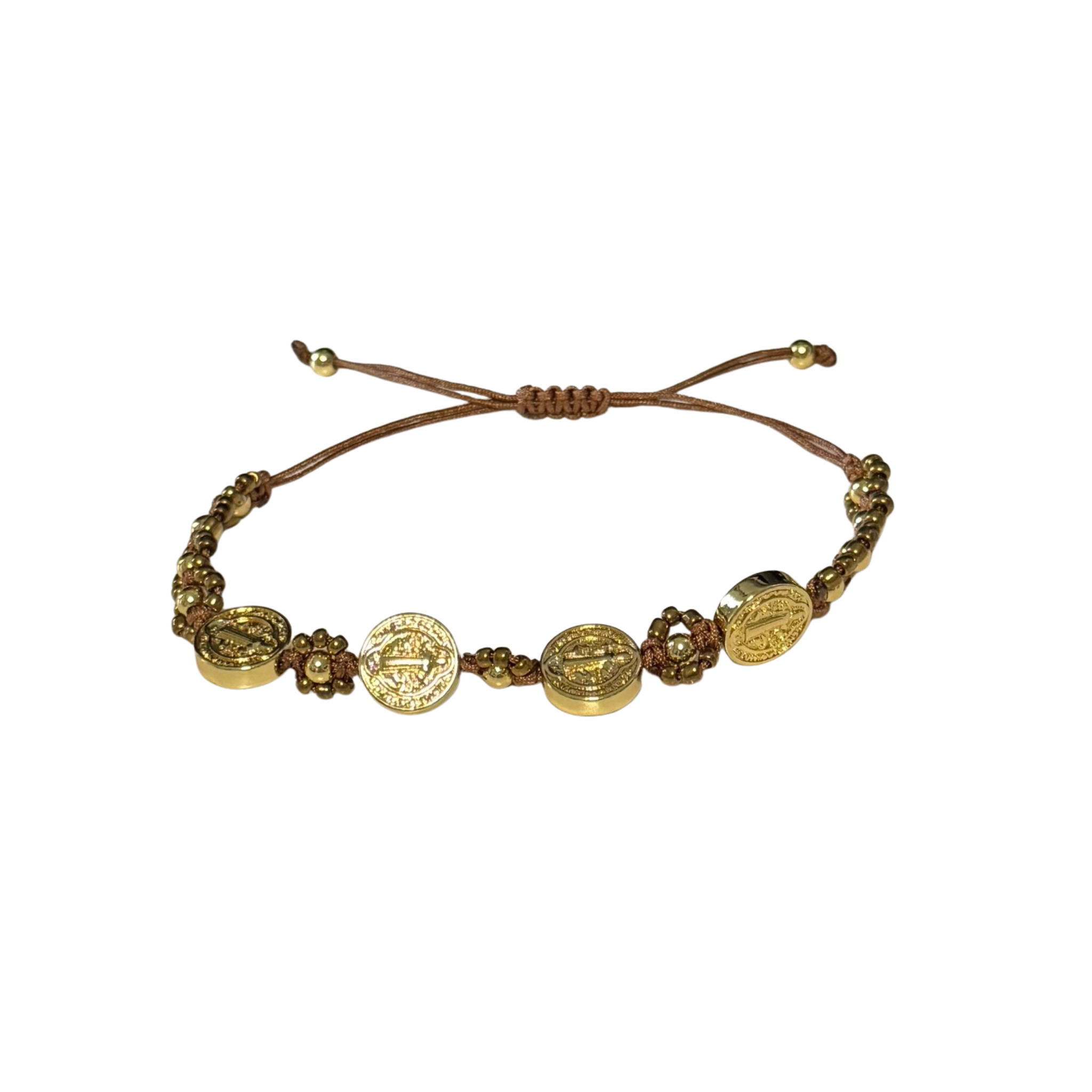 Gold Charm Adjustable Bracelet