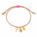 Charm Braided Cord Bracelet