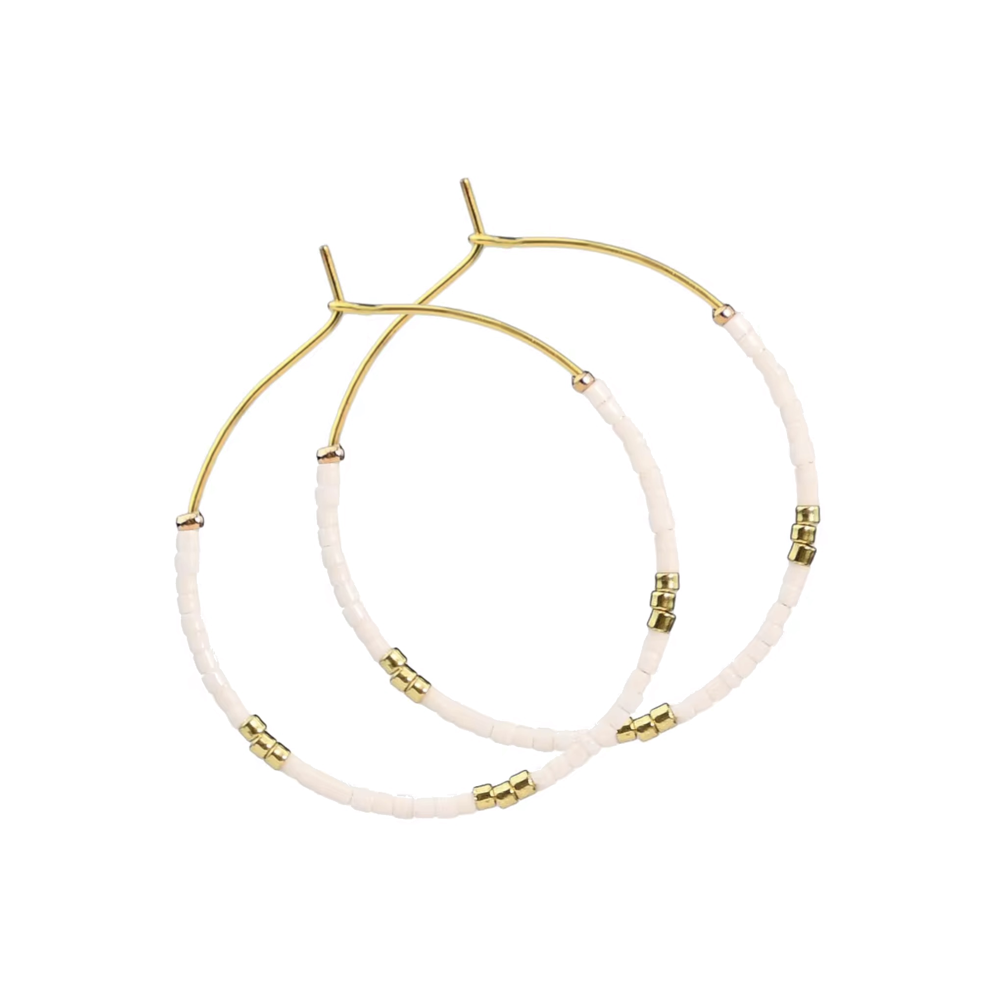 Beaded Hoop Earrings