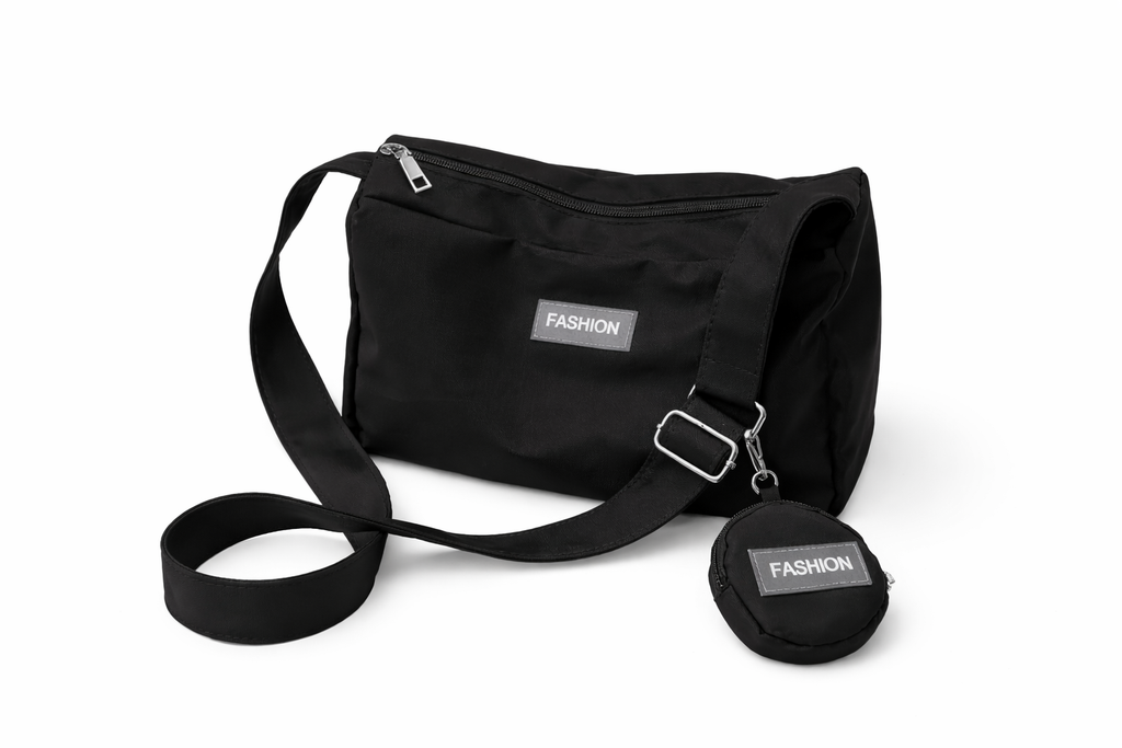 Modern Utility Crossbody Bag with Mini Pouch