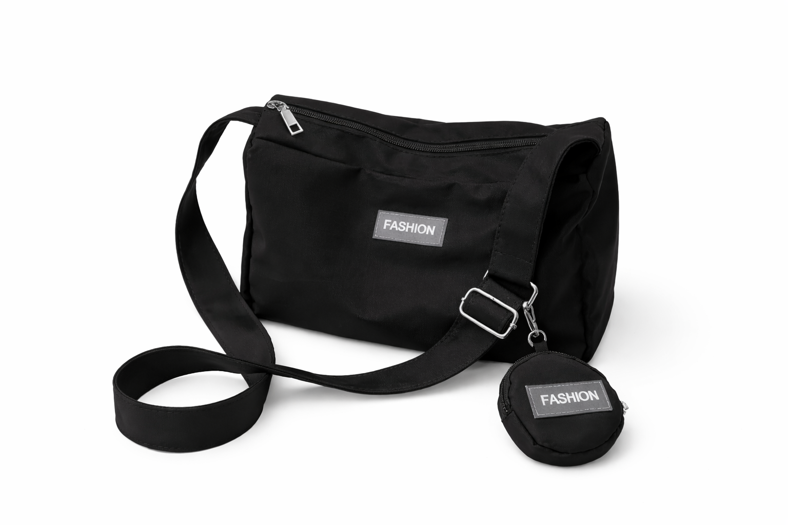 Modern Utility Crossbody Bag with Mini Pouch