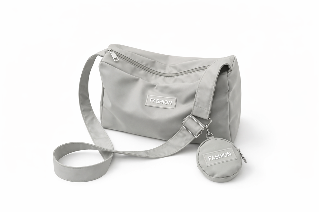 Modern Utility Crossbody Bag with Mini Pouch