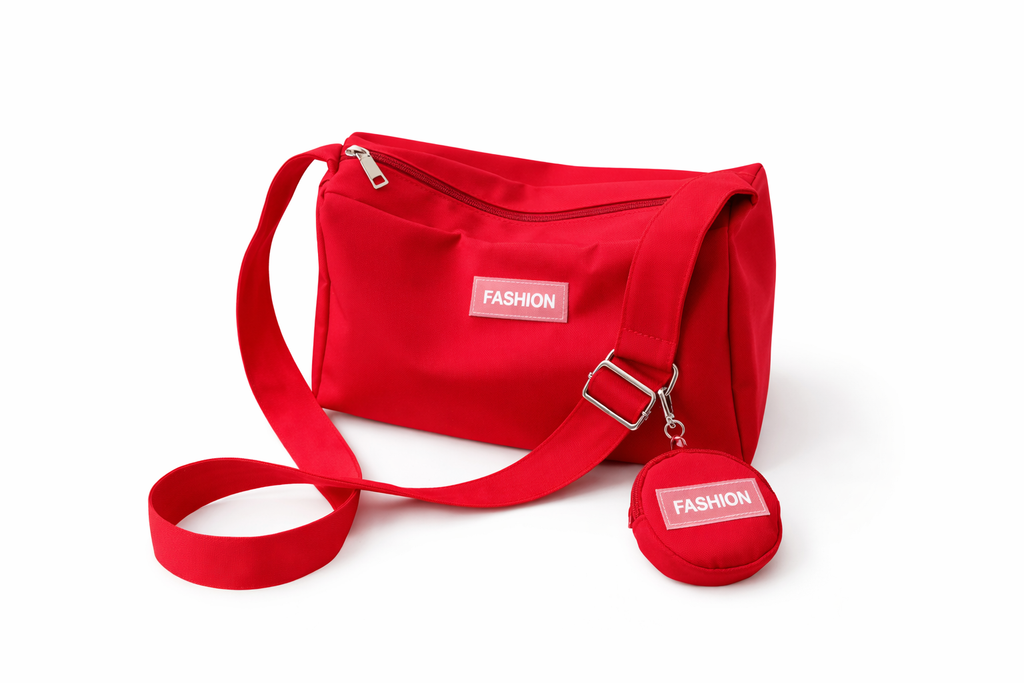 Modern Utility Crossbody Bag with Mini Pouch