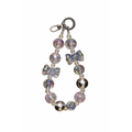 Crystal Bow Beaded Wristlet Keychain & Phone Lanyard