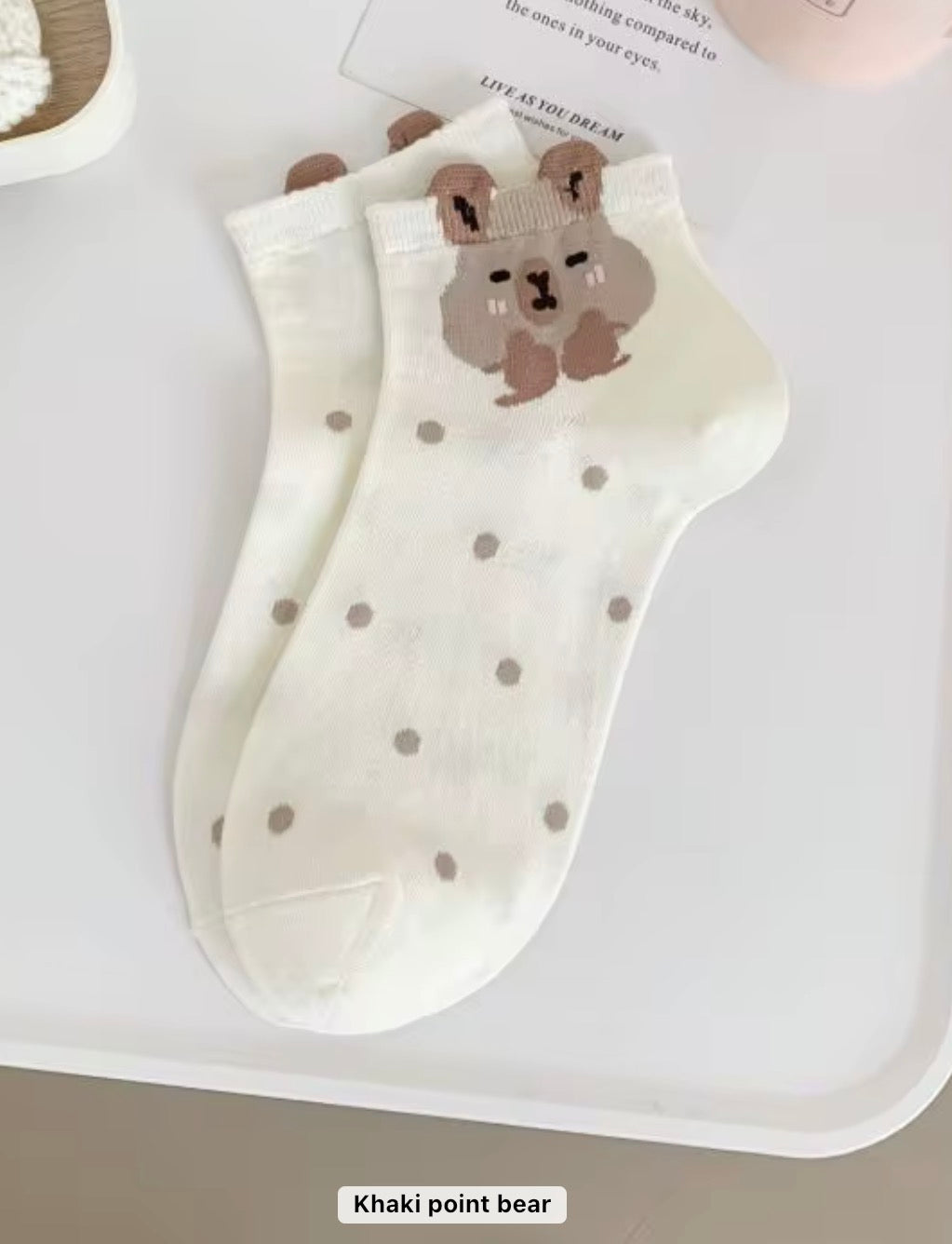 Cute Animal Print Ankle Socks