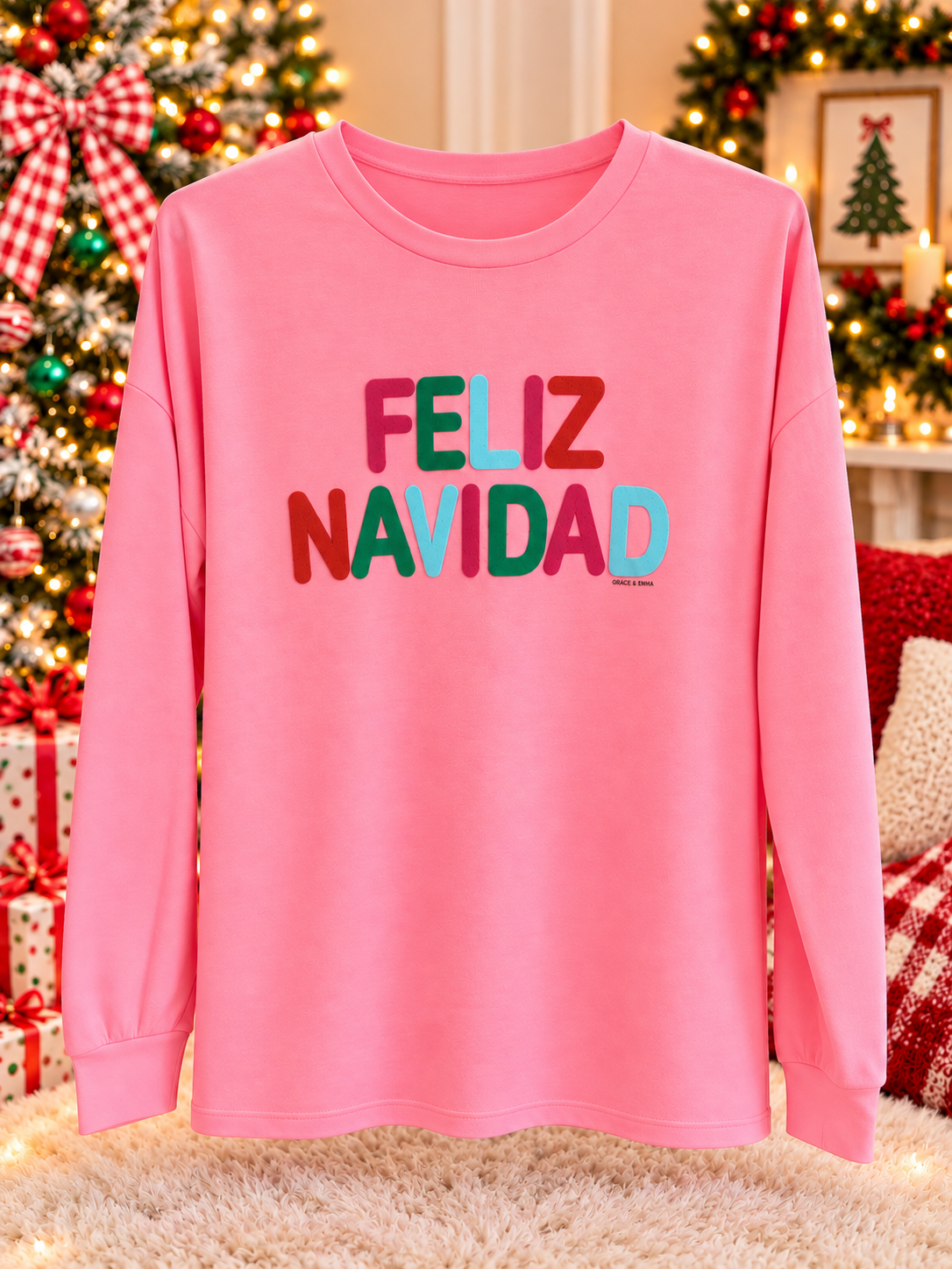 Feliz Navidad Lightweight Sweatshirt