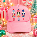 Festive Nutcracker Pink Trucker Hat