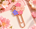 Floral Enamel Jumbo Paper Clips