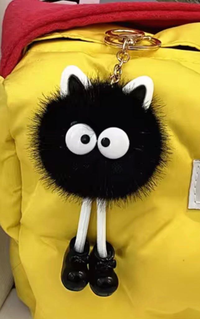 Fluffy Pom Pom Keychain