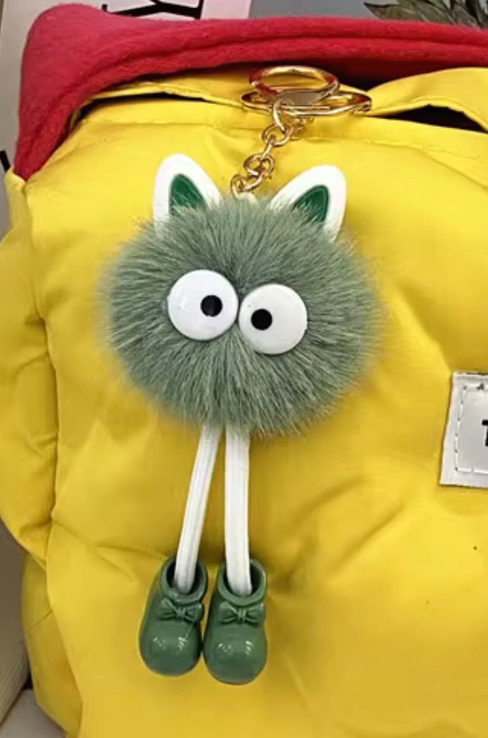 Fluffy Pom Pom Keychain