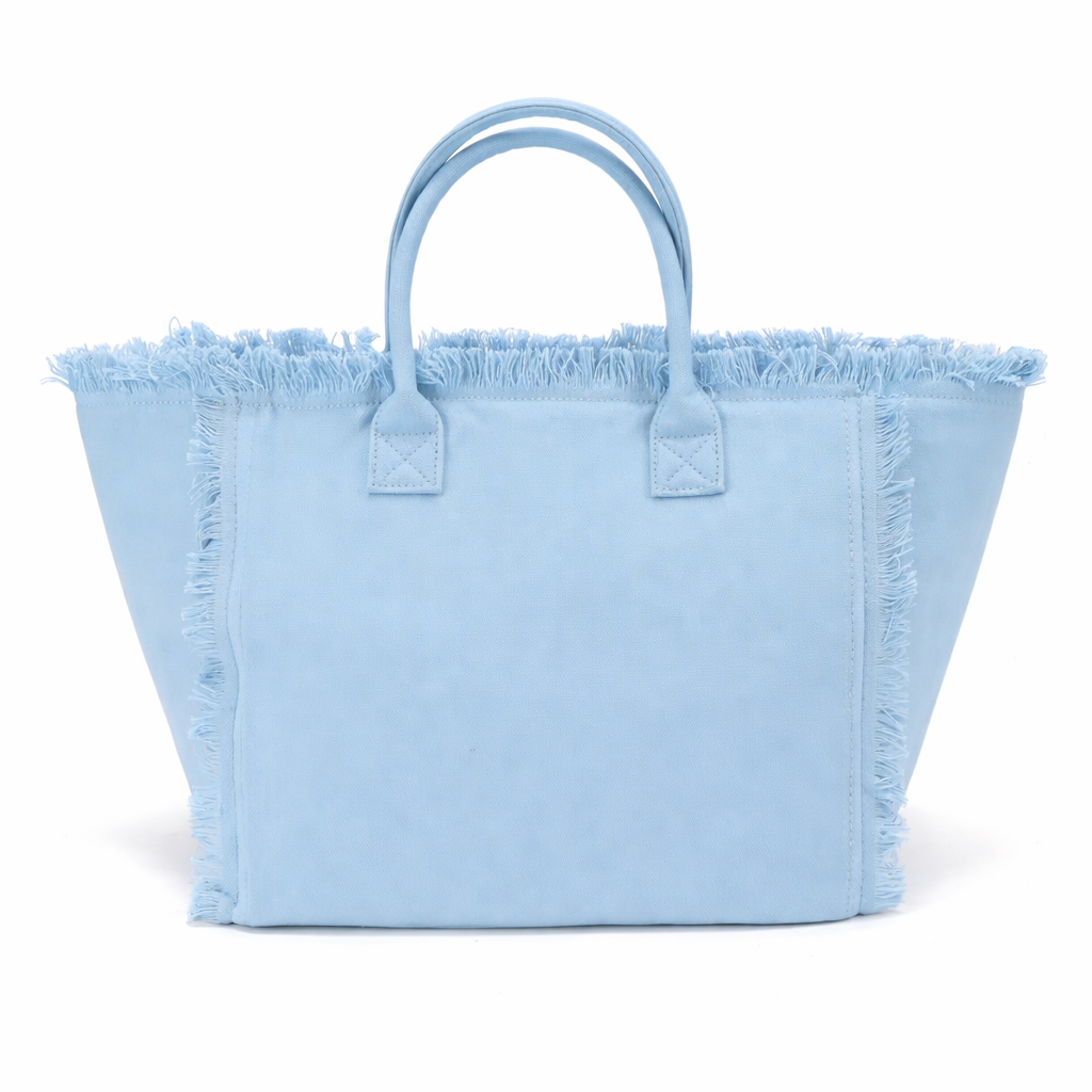 Fringe Tote Bag with Top Handles