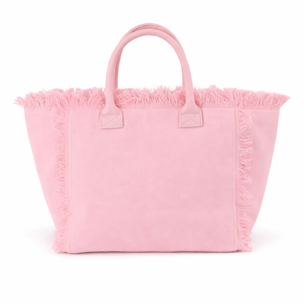 Fringe Tote Bag with Top Handles