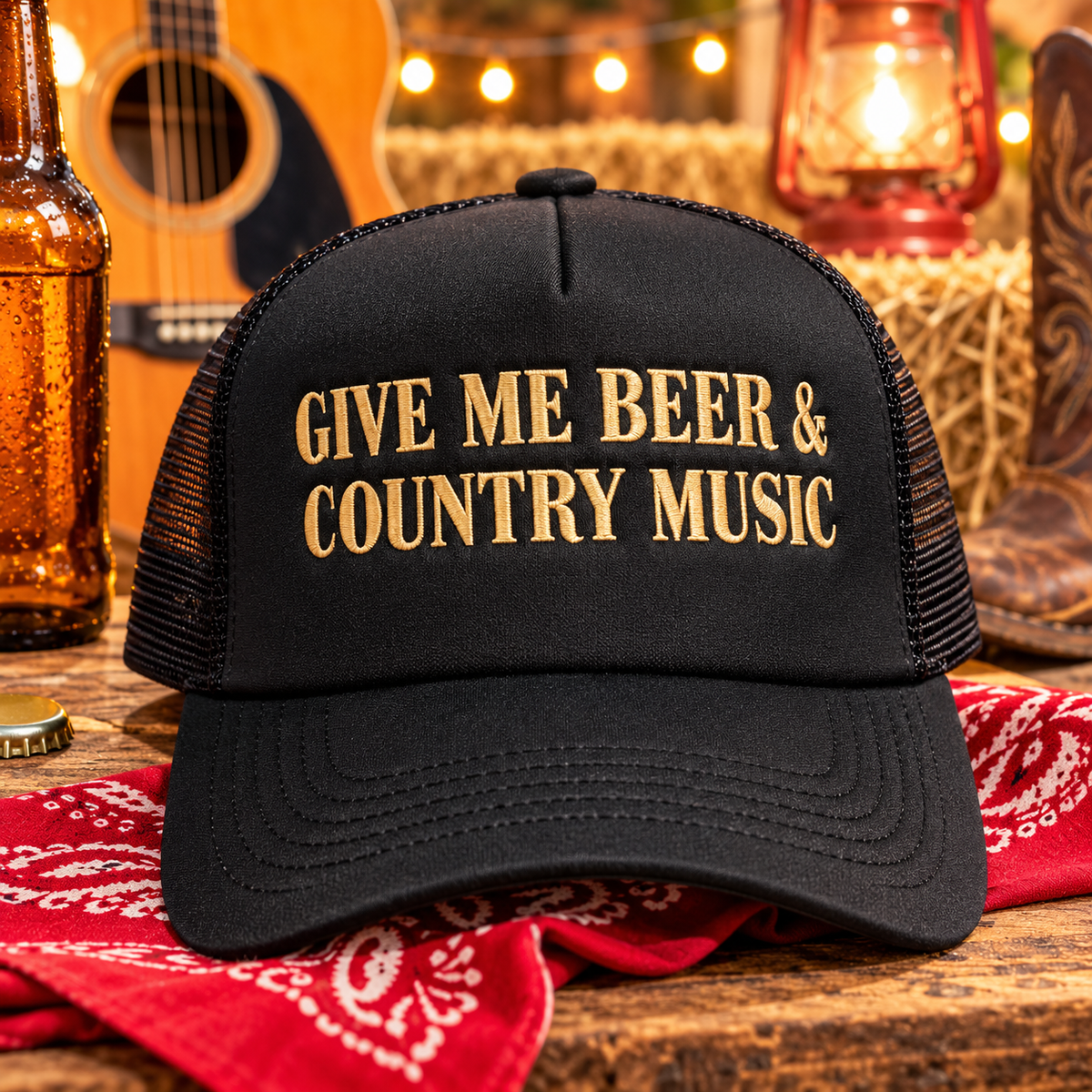 Give Me Beer & Country Music Trucker Hat