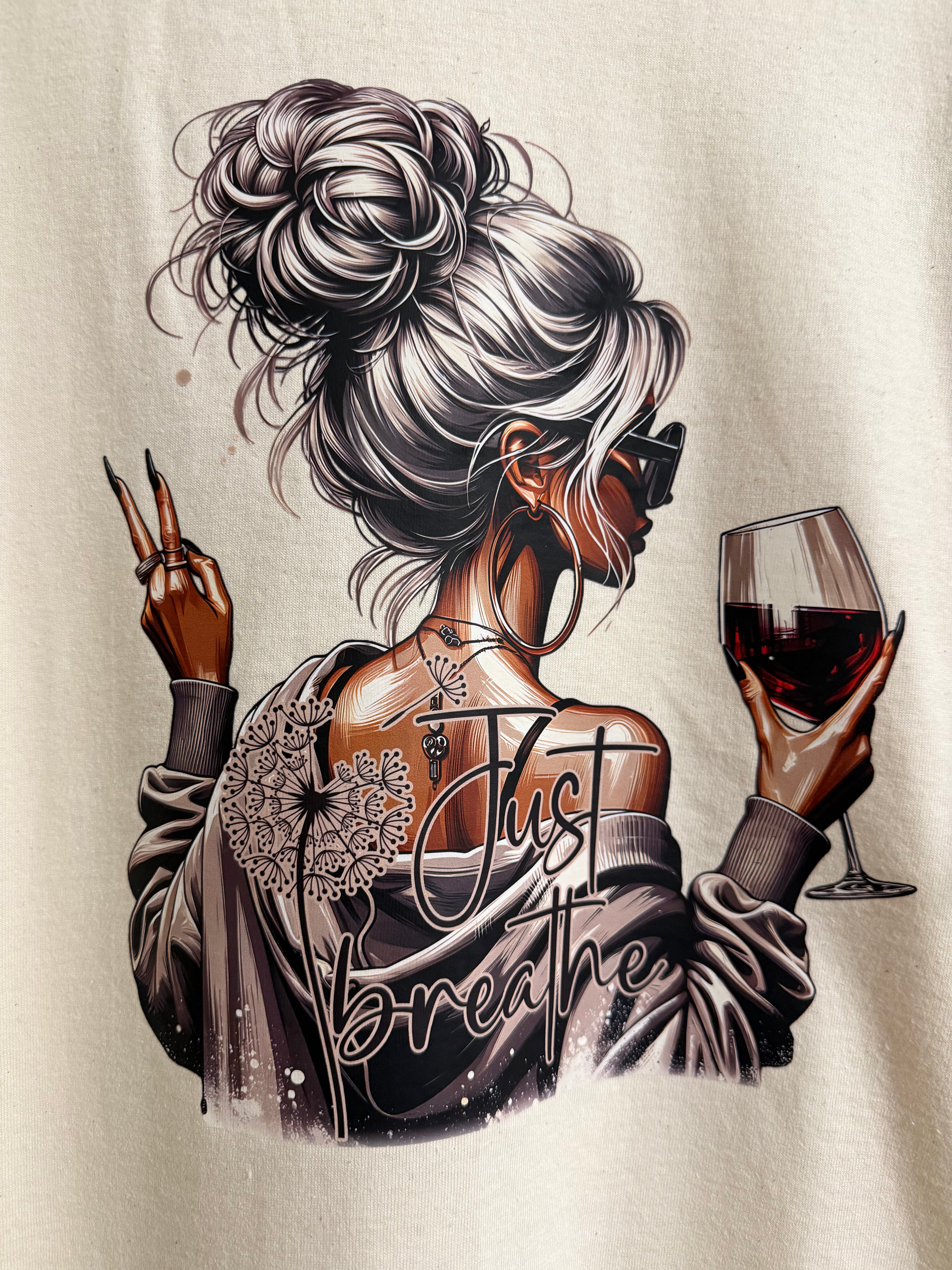 Just Breathe Graphic Tee