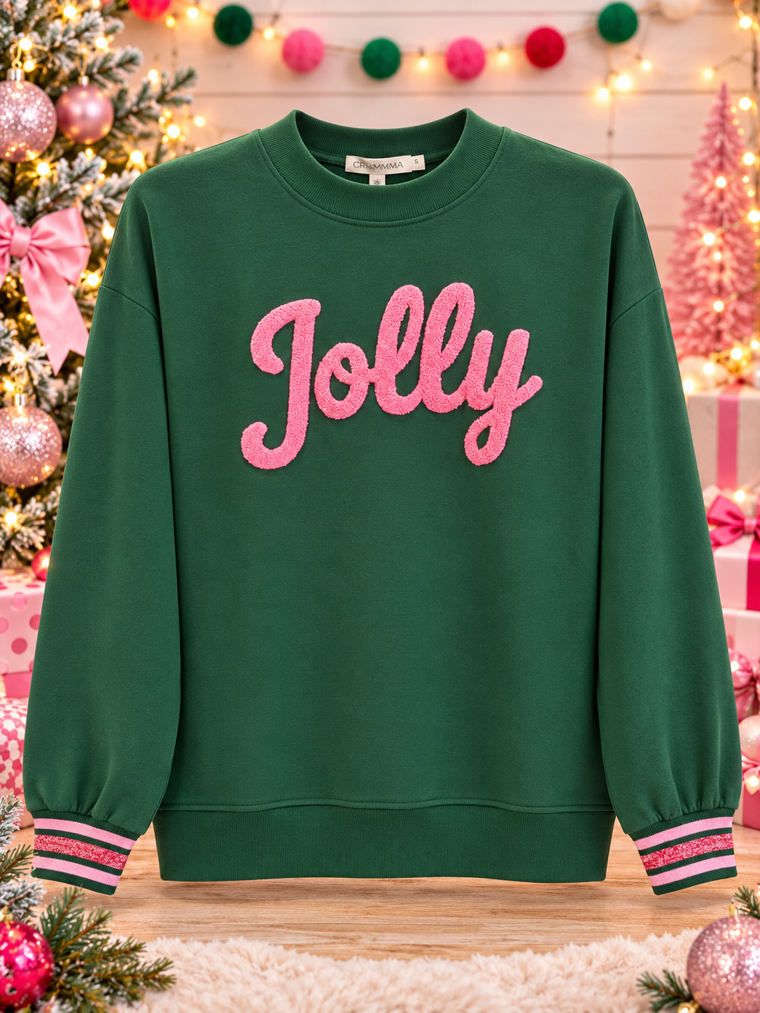 Jolly Chenille Christmas Sweatshirt
