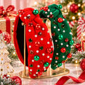 Jeweled Christmas Knot Headband