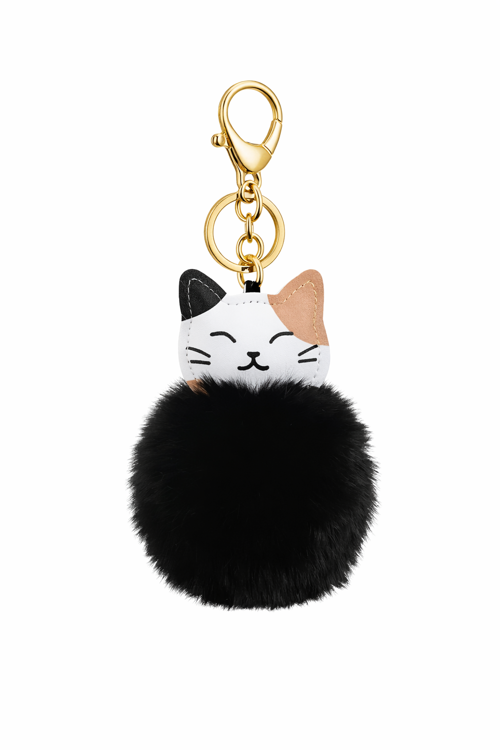 Cute Cat Pom-Pom Keychain & Bag Charm