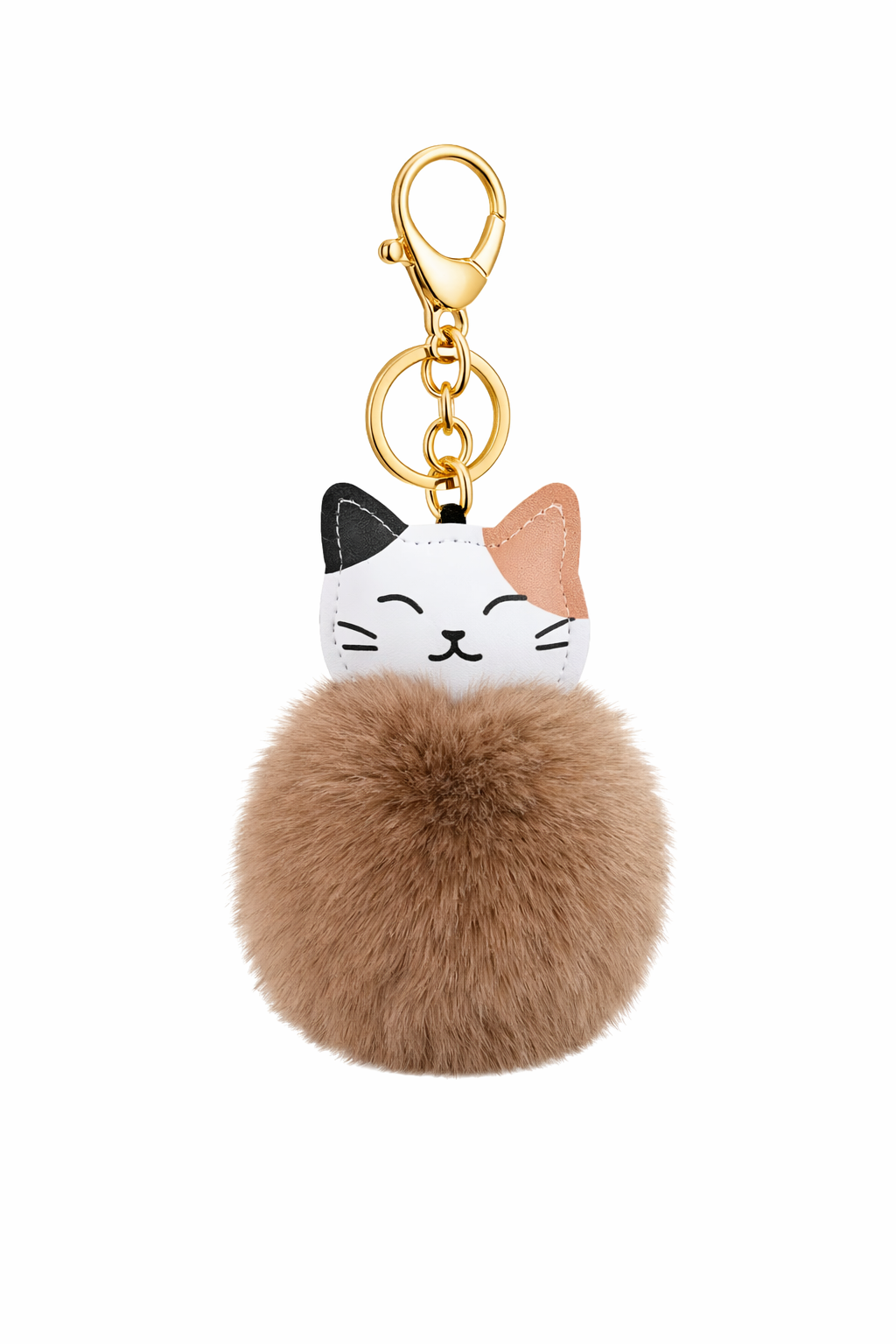 Cute Cat Pom-Pom Keychain & Bag Charm