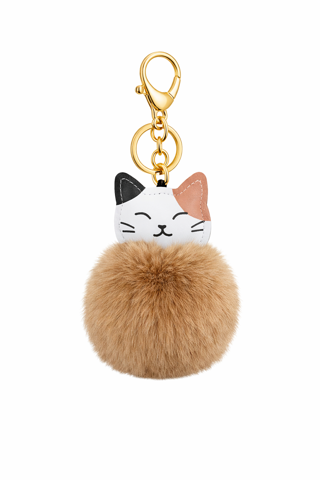 Cute Cat Pom-Pom Keychain & Bag Charm