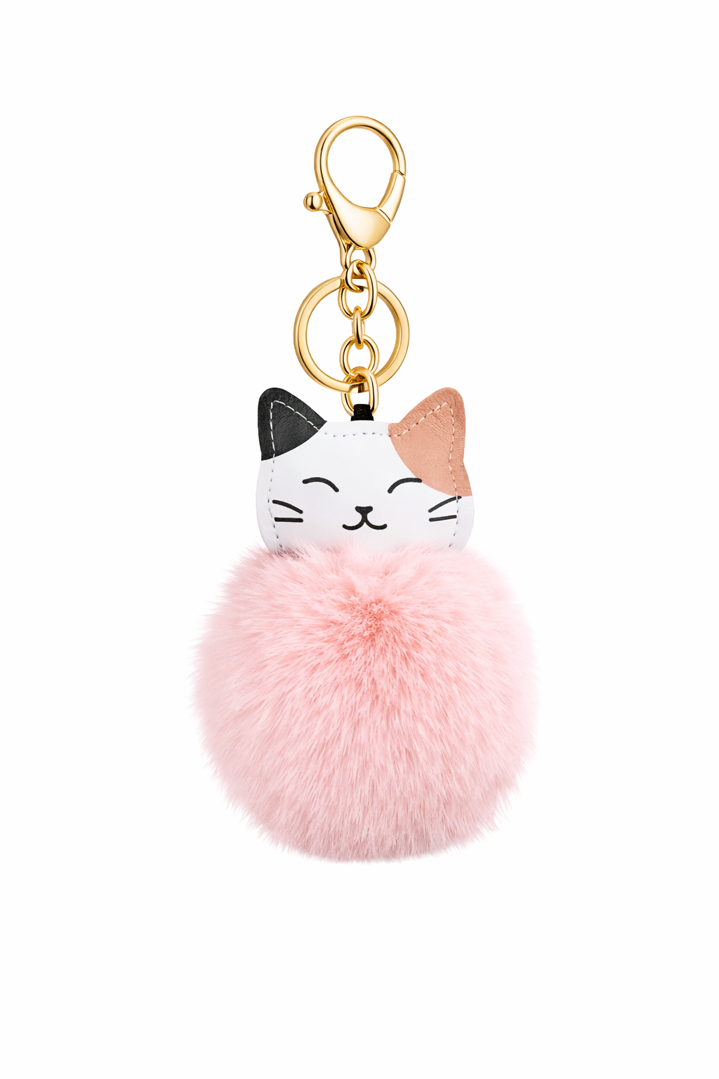 Cute Cat Pom-Pom Keychain & Bag Charm