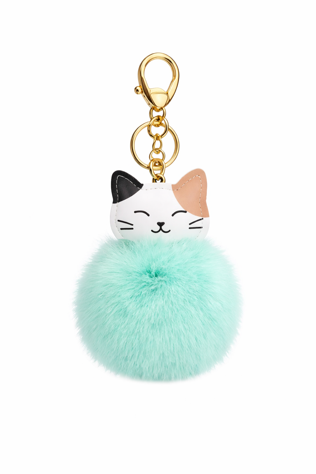 Cute Cat Pom-Pom Keychain & Bag Charm