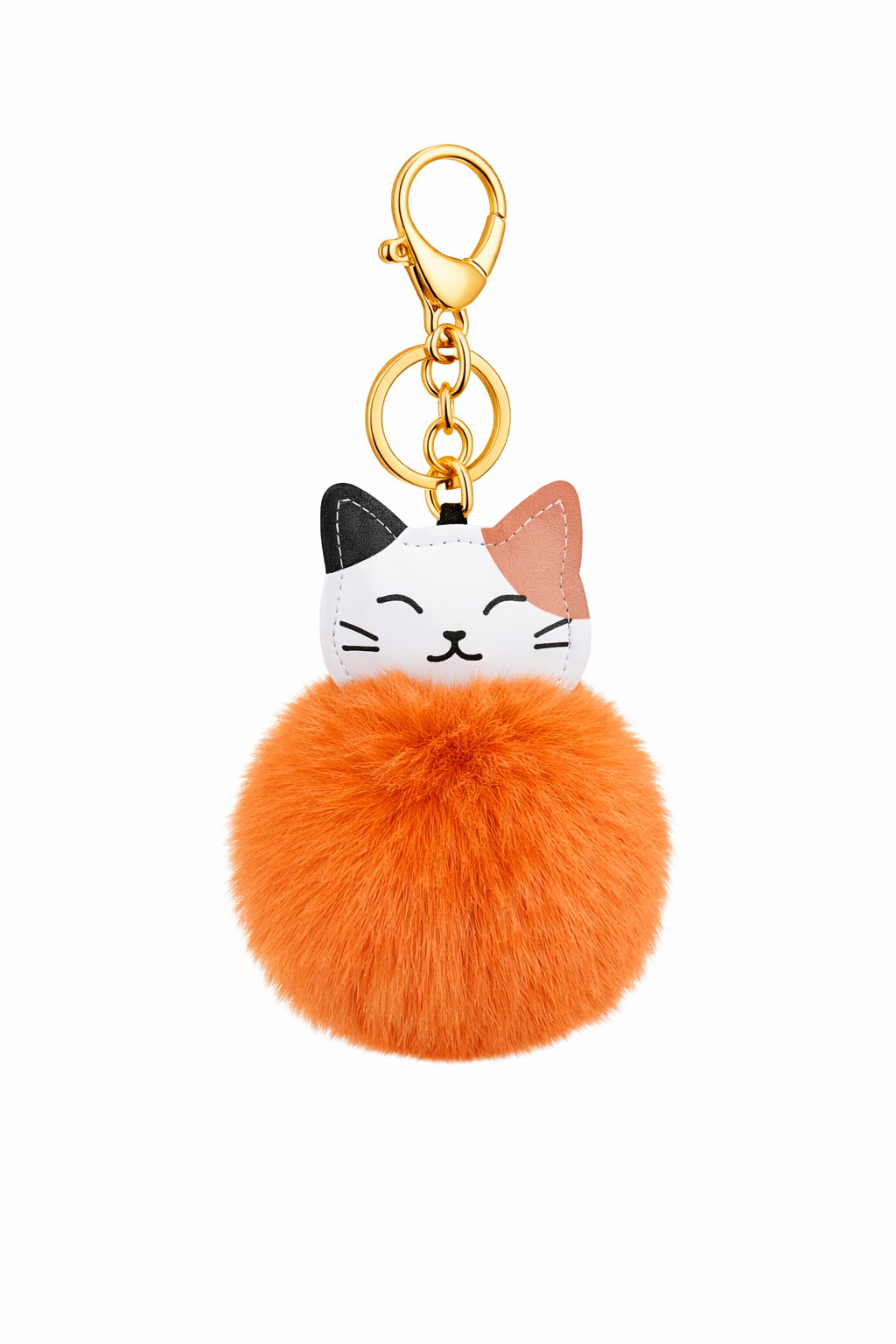 Cute Cat Pom-Pom Keychain & Bag Charm
