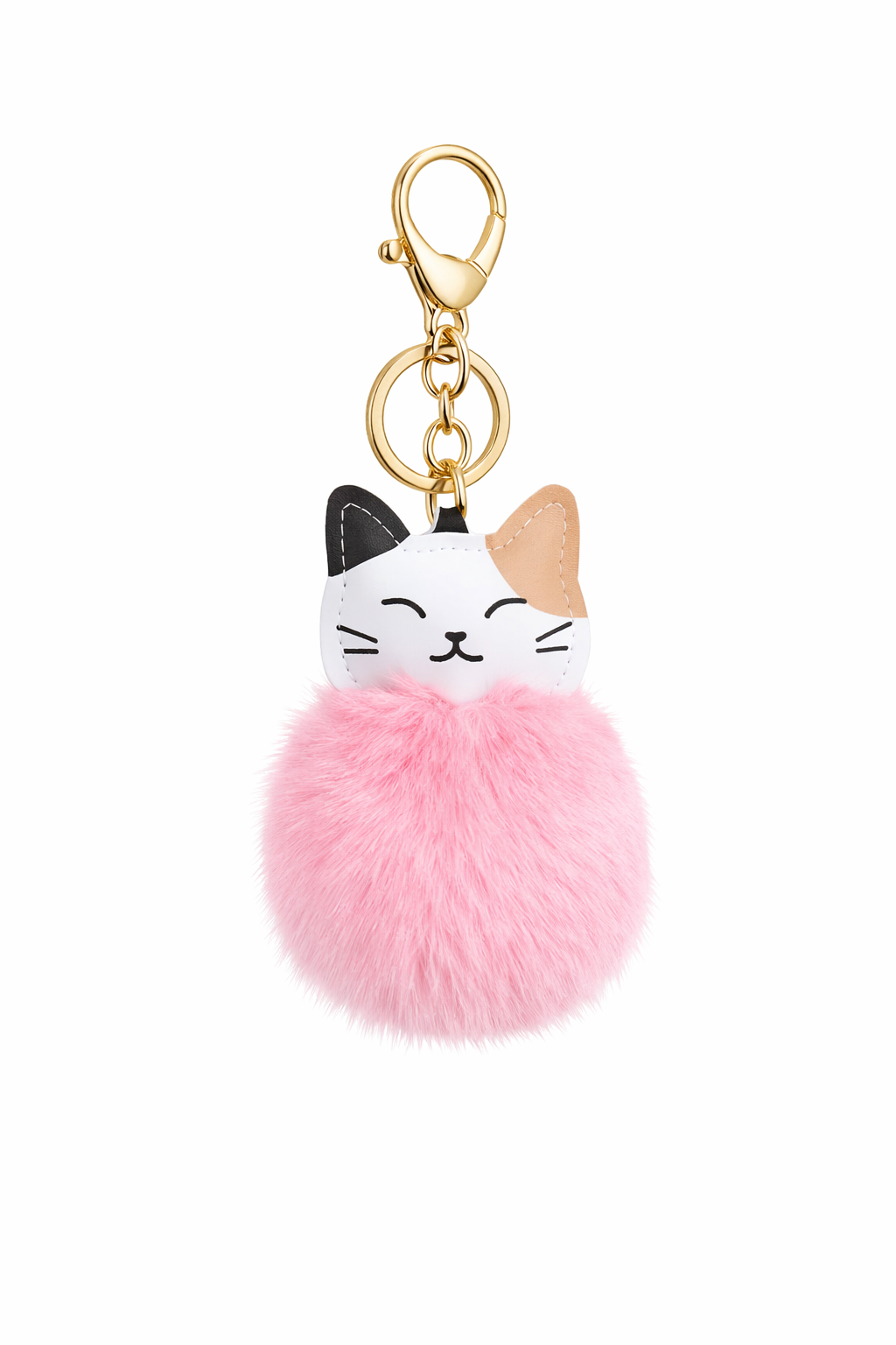 Cute Cat Pom-Pom Keychain & Bag Charm