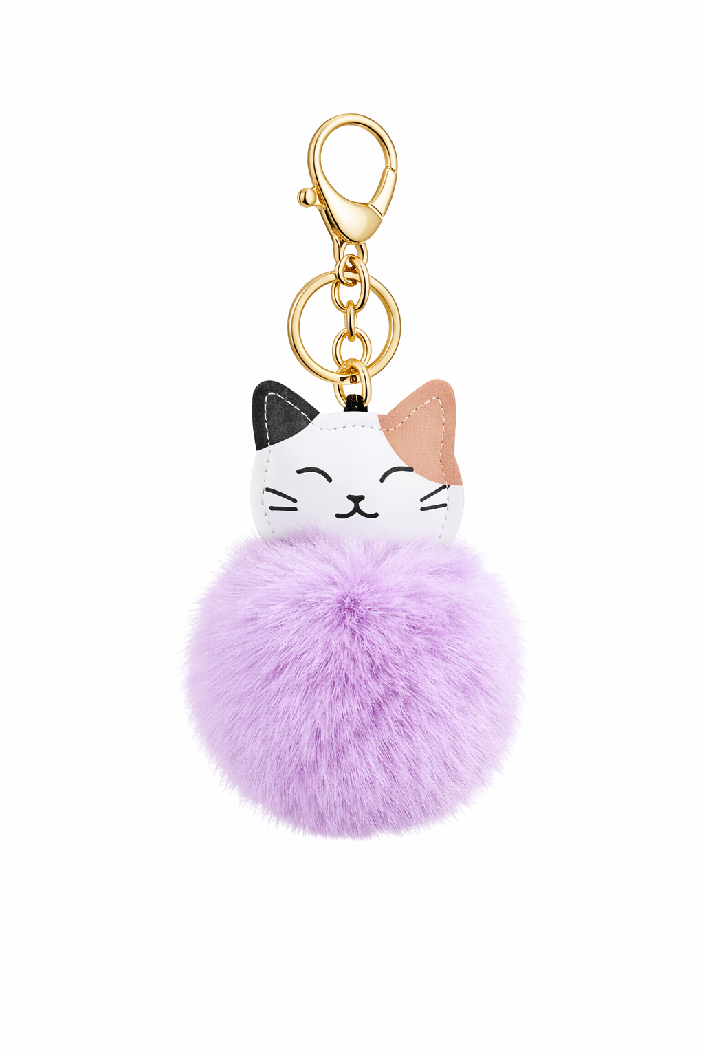 Cute Cat Pom-Pom Keychain & Bag Charm