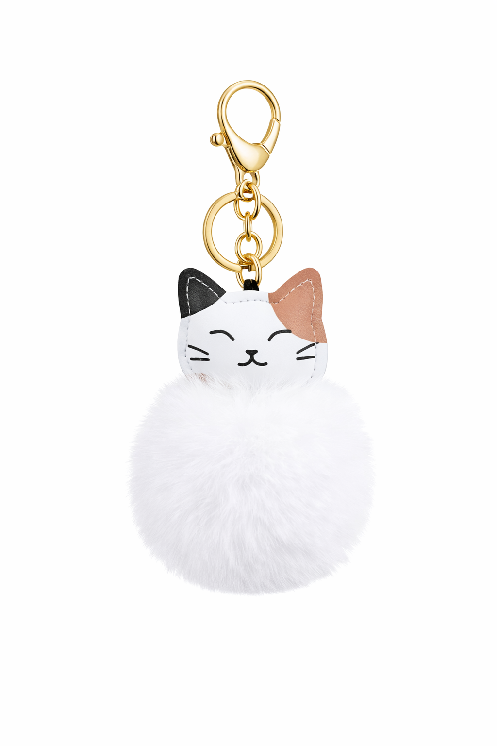 Cute Cat Pom-Pom Keychain & Bag Charm