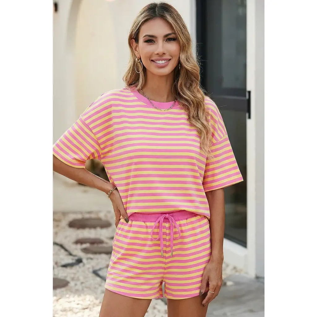 Little Daisy Closet Striped Terry Short Set