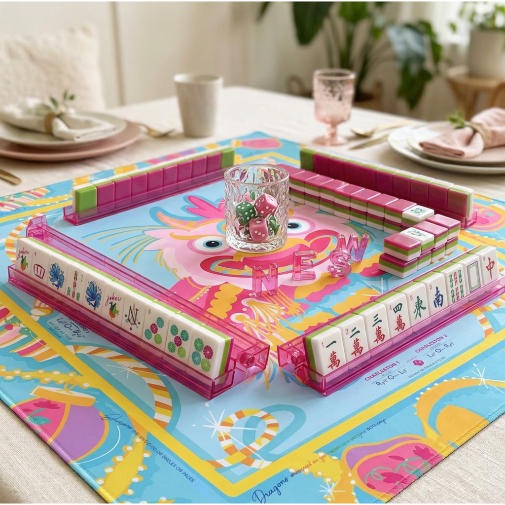 Pink Paradise Mahjong Gift Set