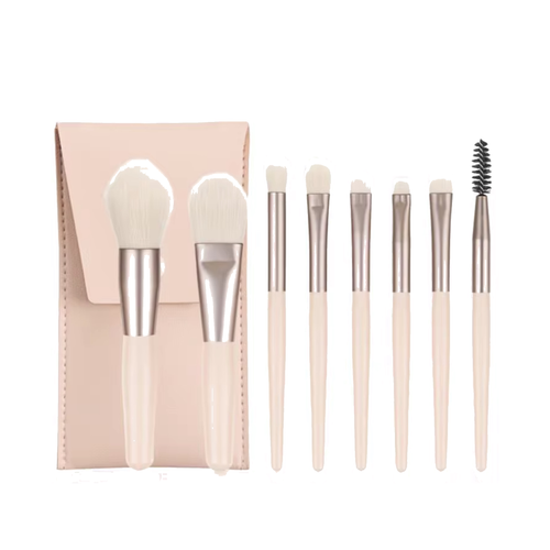 7-Piece Makeup Brush Set with Travel Case
