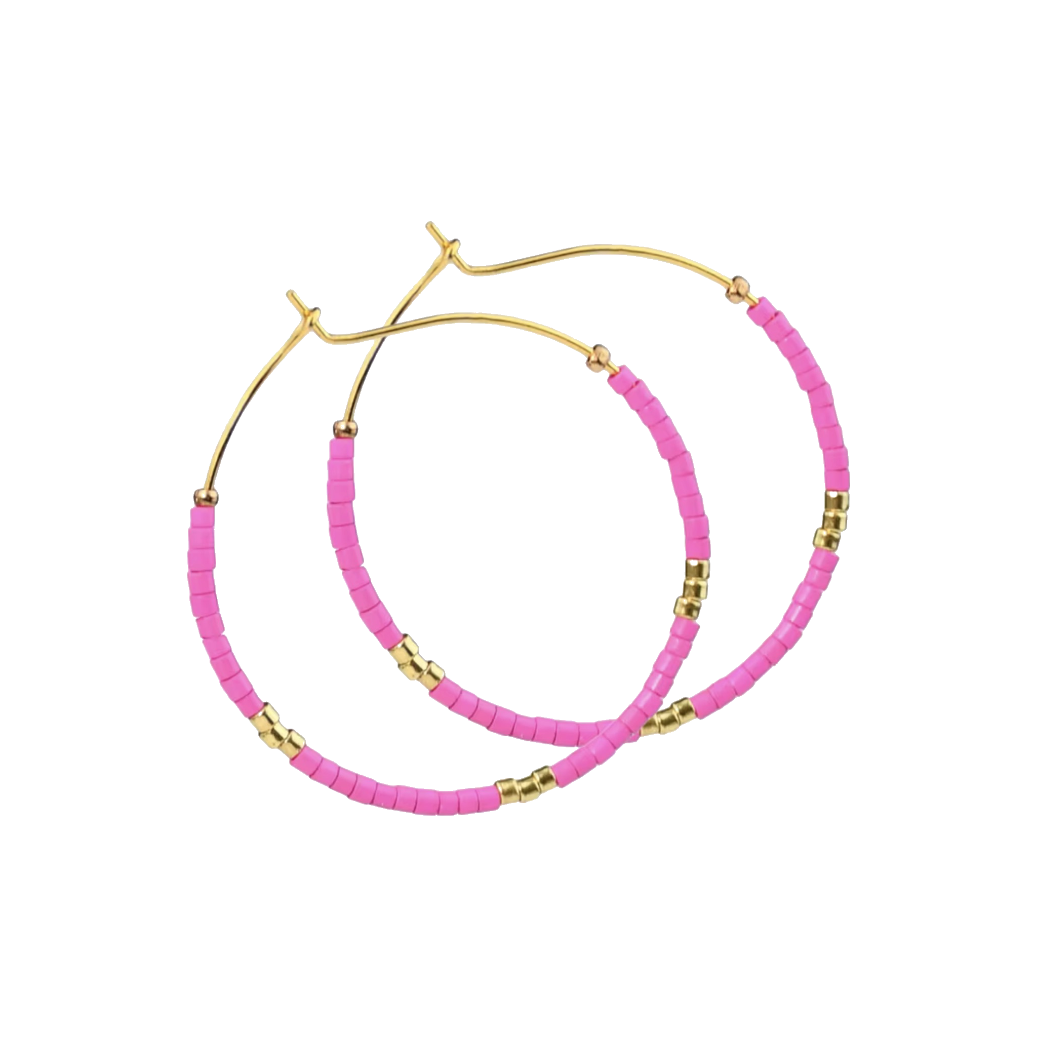 Beaded Hoop Earrings