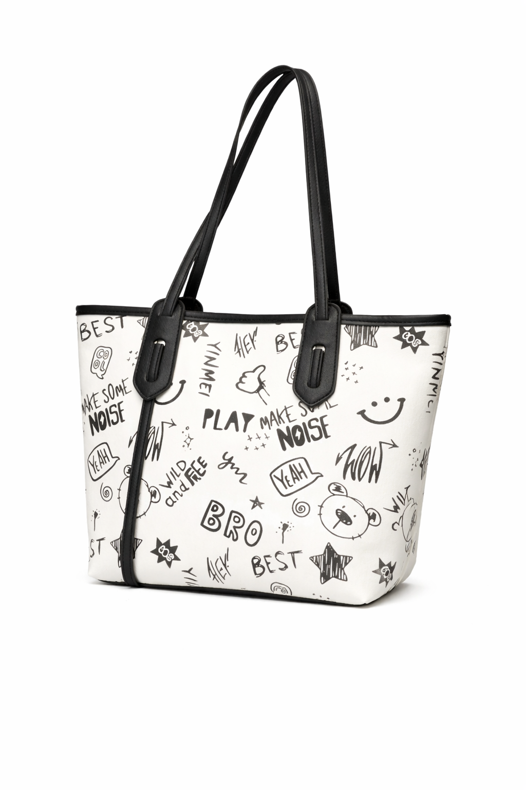 Graphic Print Everyday Tote Bag