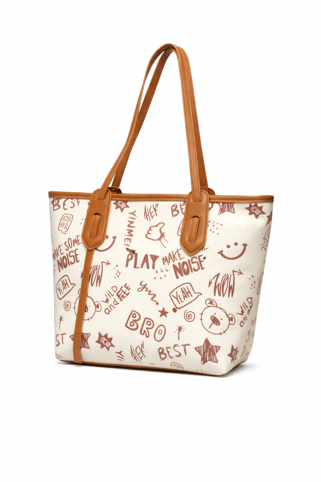 Graphic Print Everyday Tote Bag