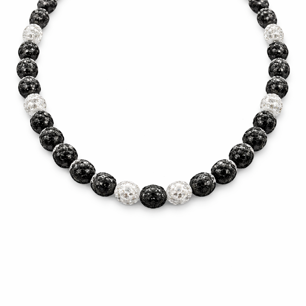 Rhinestone Beaded Necklace – Sporty Game Day Style