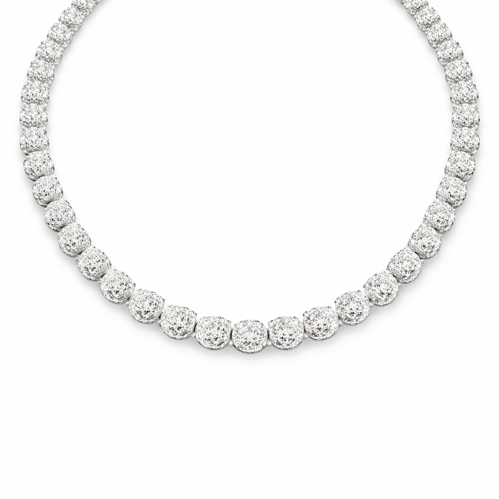 Rhinestone Beaded Necklace – Sporty Game Day Style