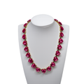 Rhinestone Heart Statement Necklace