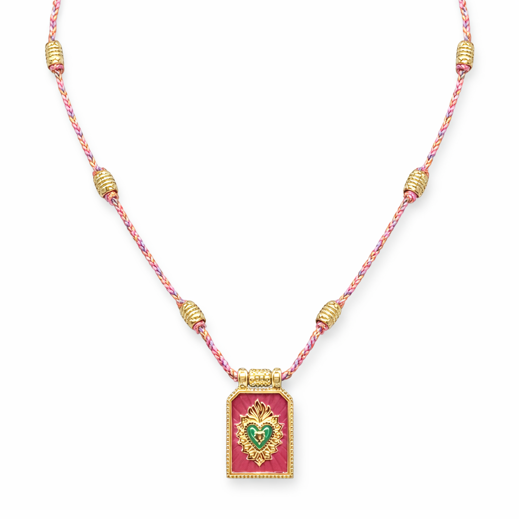 Sacred Heart Pendant Necklace – Artisan, Symbolic & Statement-Worthy