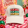 Santa Santa Santa Christmas Trucker Hat
