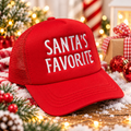 Santa’s Favorite Embroidered Christmas Trucker Hat
