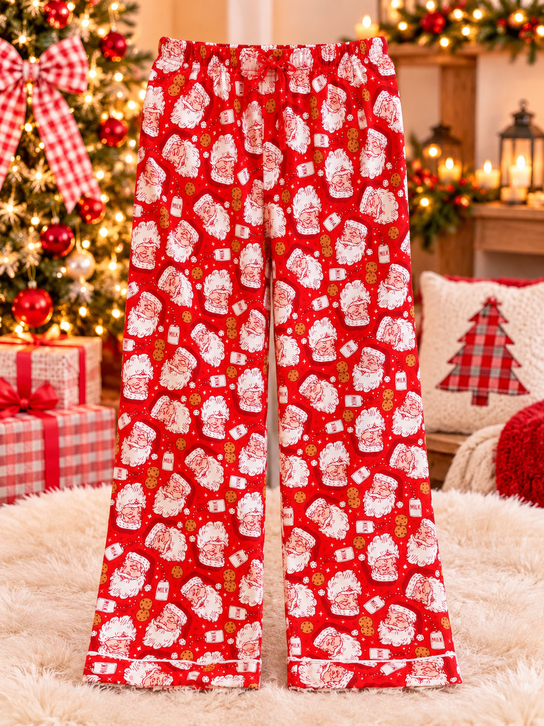 Santa & Cookies Christmas Pajama Pants