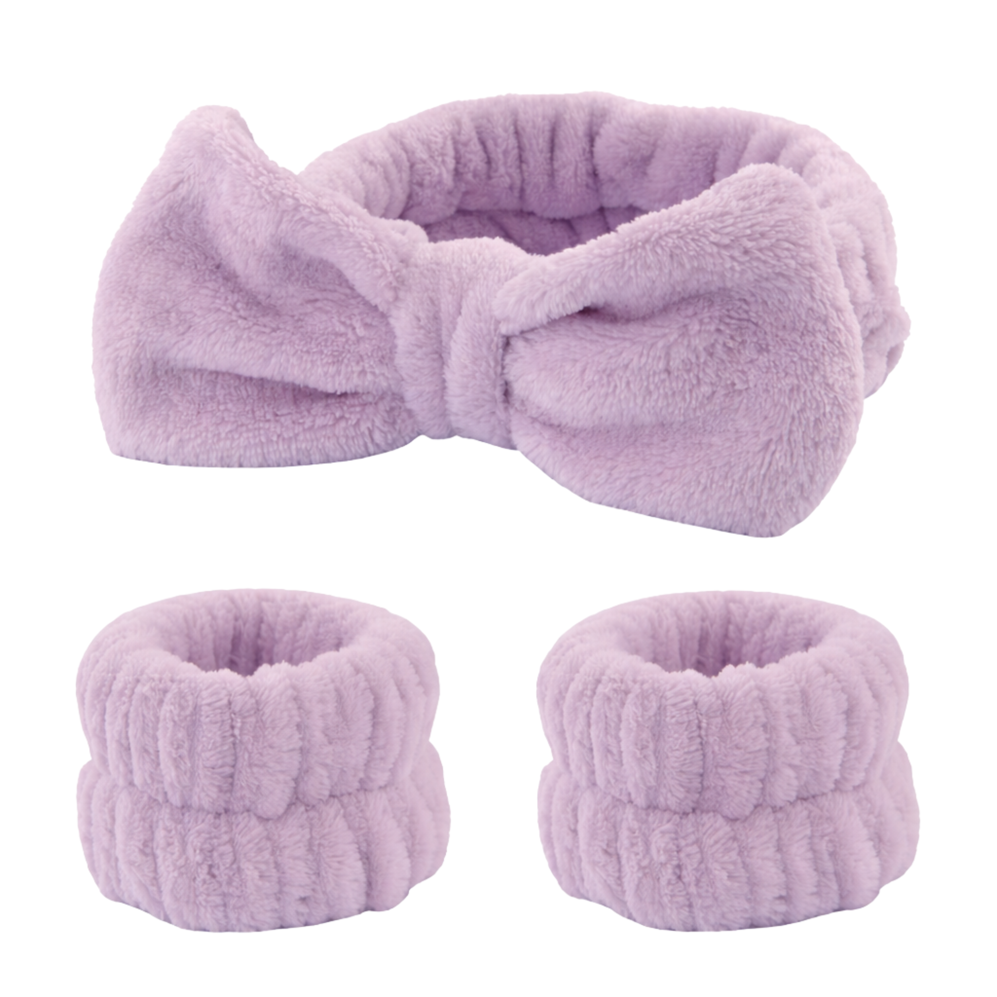 Soft Spa Headband & Wristband Set